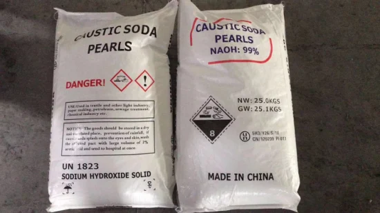 Pérolas de soda cáustica industrial 99% min Detergente de grau industrial Matérias-primas de sabão